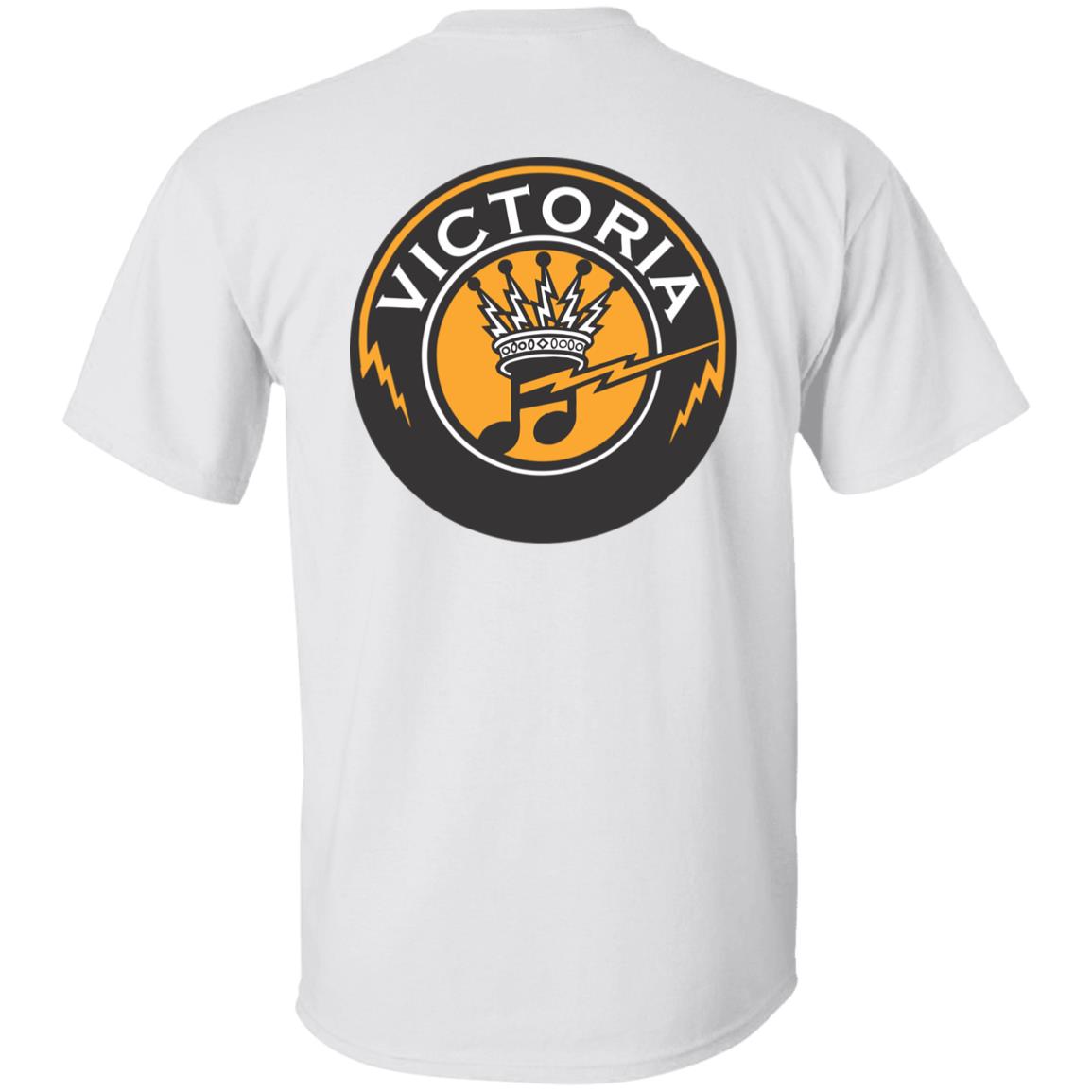 T-Shirt with Black Victoria Logo on Front and Victoria Bug on back ...